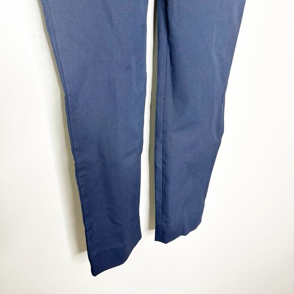 Everlane Womens The Bi-Stretch Work Pant Side Zip Mid Rise Navy Blue Size 0 NEW - Picture 9 of 12